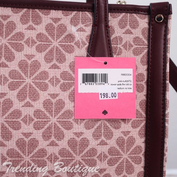 NWT Kate Spade Spade Flower Coated Canvas Infinite Medium North South Tote - Picture 9 of 12